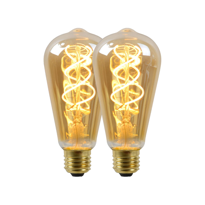 Lucide ST64 Filament lamp - Amber (set van 2)