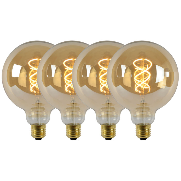 Lucide G125 Filament lamp - Amber (set van 4)