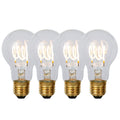 Lucide A60 Filament lamp - Transparant (set van 4)