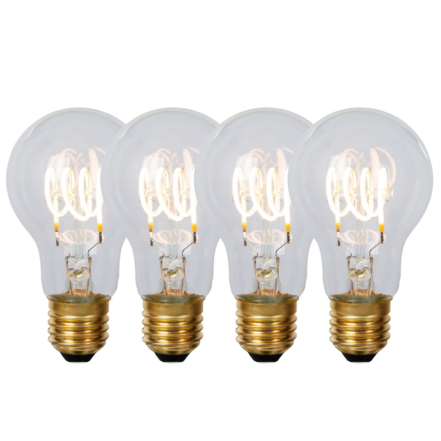Lucide A60 Filament lamp - Transparant (set van 4)