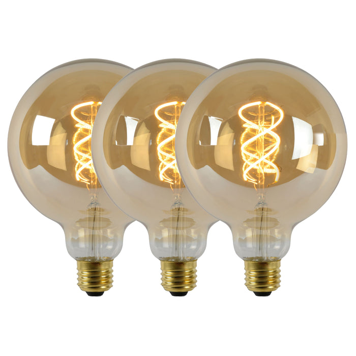 Lucide G125 Filament lamp - Amber (set van 3)