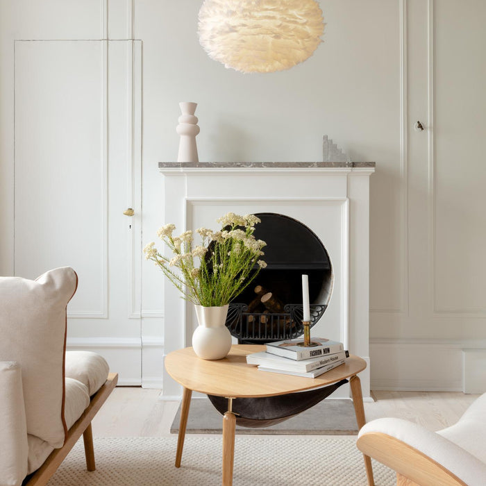 Umage Eos hanglamp medium Ø45 zwart snoer, lichtblauw