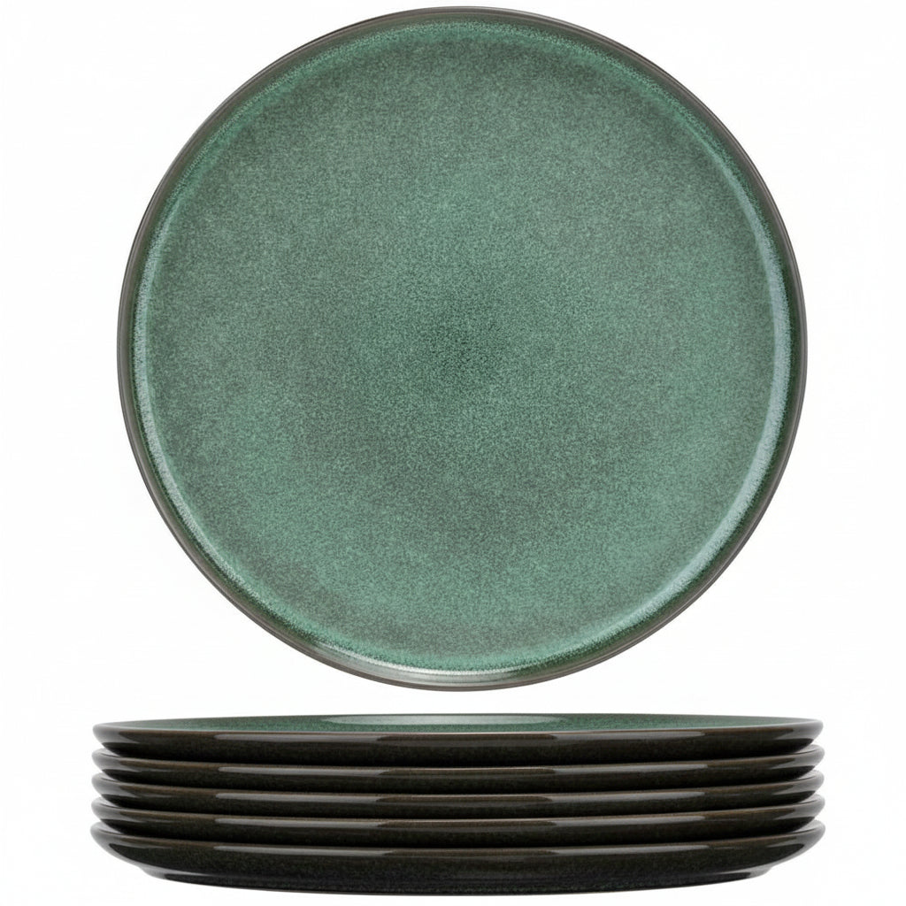 Cosy & Trendy Dinerborden Lerida Meadow Groen ø 26 cm - 4 Stuks