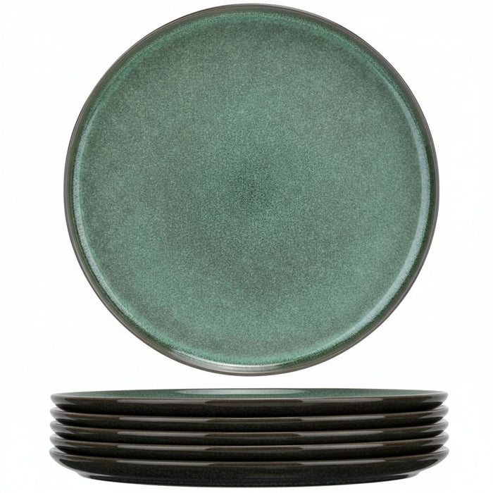 Cosy & Trendy Dinerborden Lerida Meadow Groen ø 26 cm - 4 Stuks