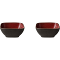 Palmer Schaal Lava 12 x 12 cm 30 cl Bruin Rood Stoneware 2 stuk(s)