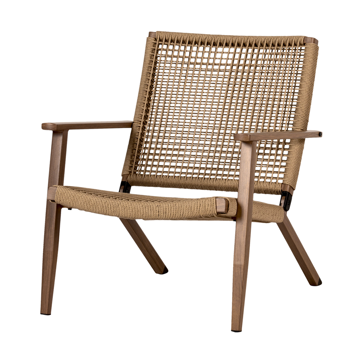 Lisomme Dion Rotan Tuinstoel met Armleuningen - Bruin