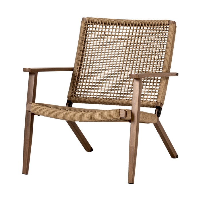 Lisomme Dion Rotan Tuinstoel met Armleuningen - Bruin