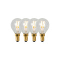 Lucide P45 Filament lamp - Transparant (set van 4)