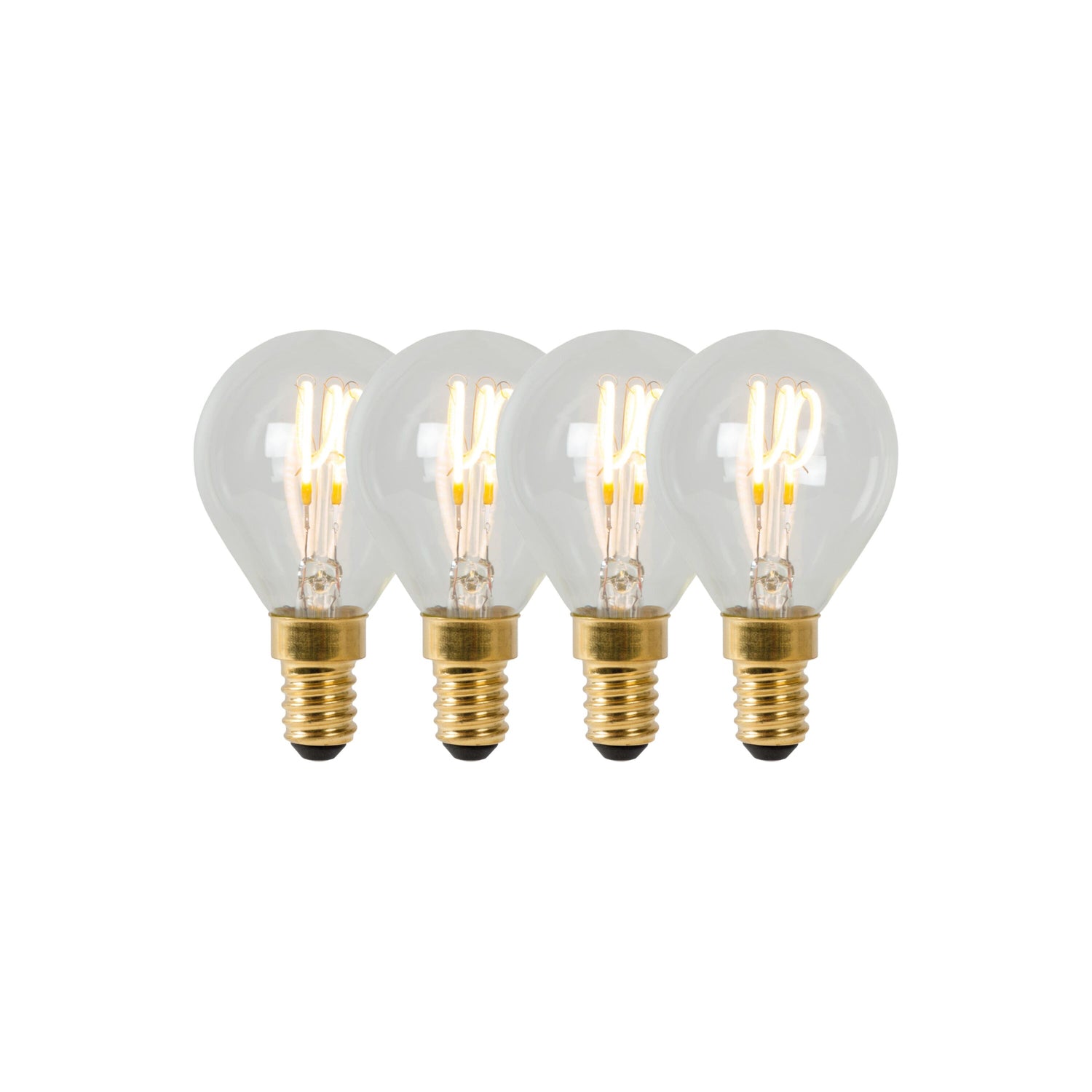 Lucide P45 Filament lamp - Transparant (set van 4)