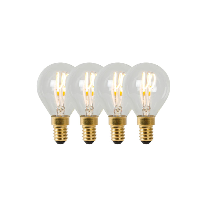 Lucide P45 Filament lamp - Transparant (set van 4)
