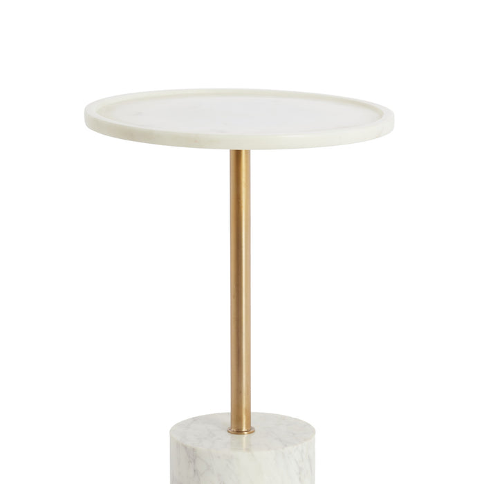 Light & Living - Bijzettafel CIVITA - Ø37x49 cm - Wit