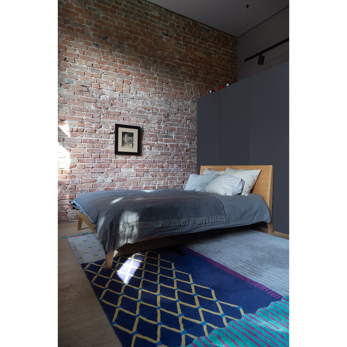 MINT Furniture TWEEPERSOONSBED, 216 × 169 × 88 cm, eiken