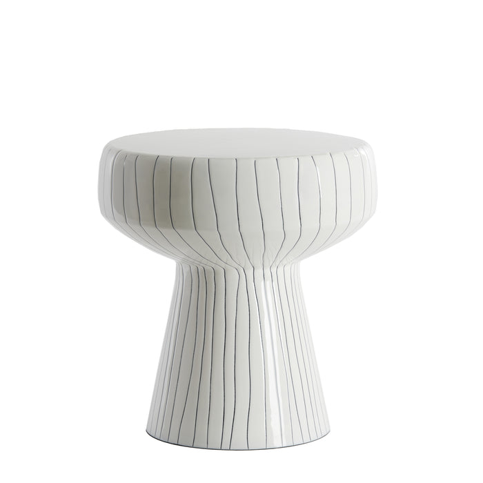 Light & Living - Bijzettafel DAKWA - Ø38x42cm - Wit