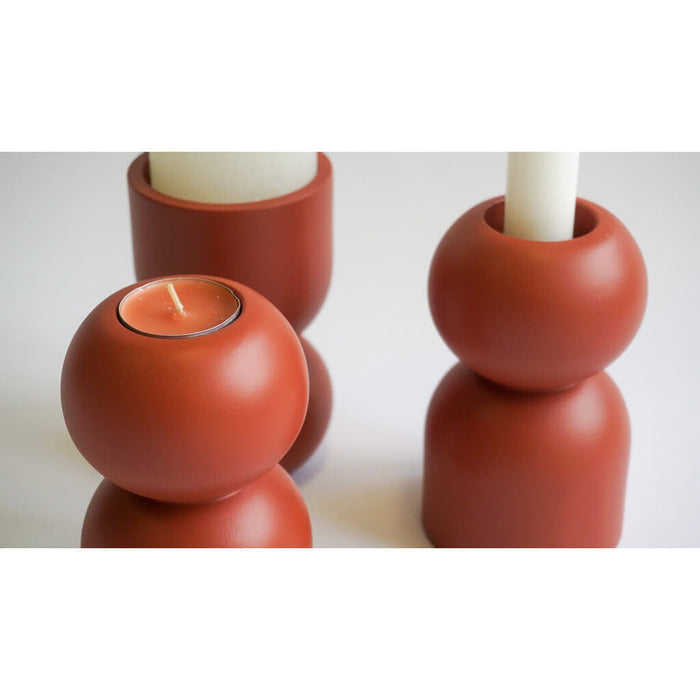 LEMON LILY Candleholder 3-in-1 low - Terra