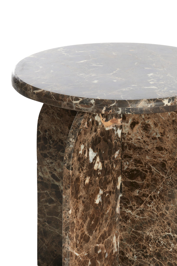 Light & Living - Bijzettafel OTINIA - Ø41x48cm - Bruin