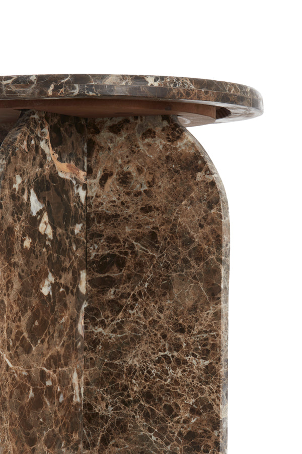 Light & Living - Bijzettafel OTINIA - Ø41x48cm - Bruin