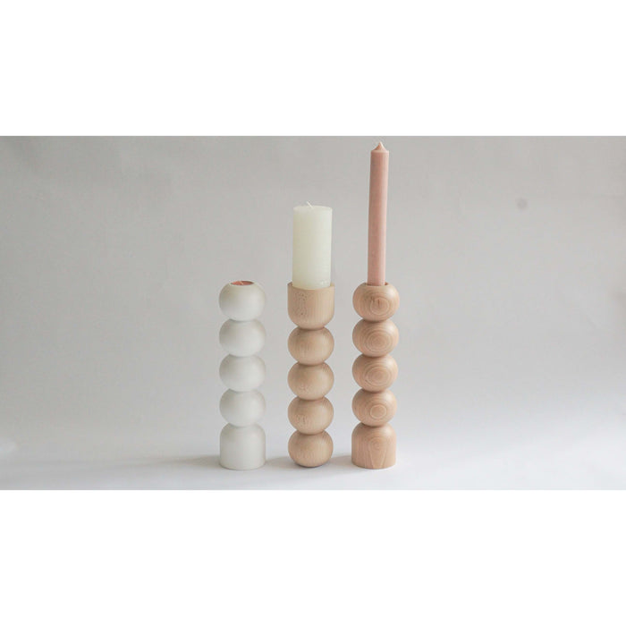 LEMON LILY Candleholder 3-in-1 high - White