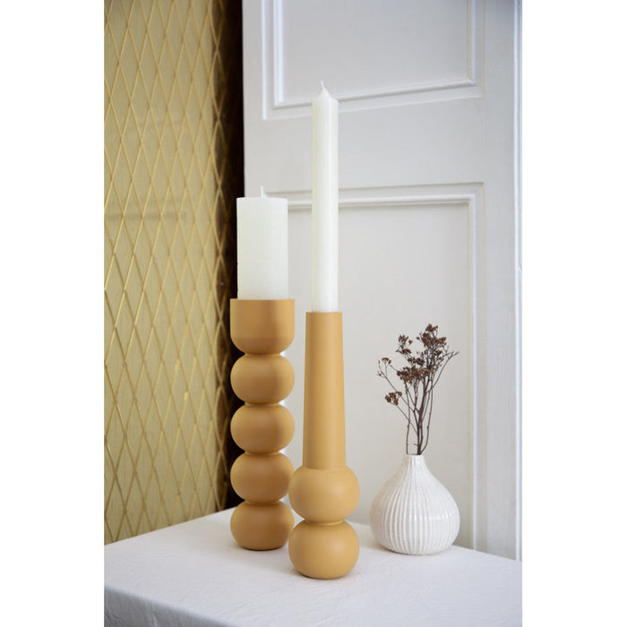 LEMON LILY Candleholder cone high - Yellow
