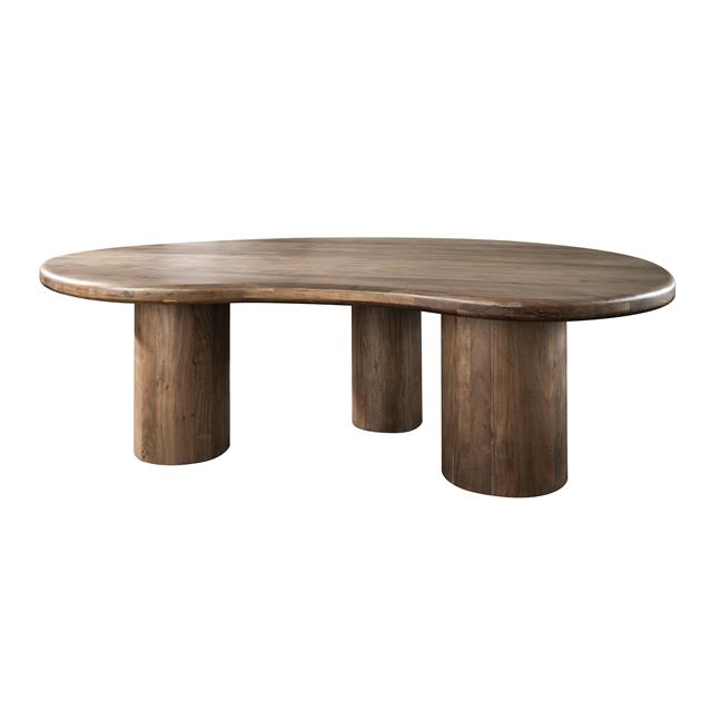 Hoyz Collection - Eetkamertafel Sculpture - Massief Acacia Drift Brown