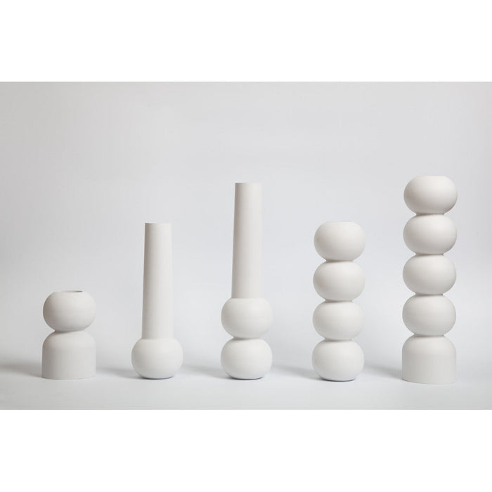 LEMON LILY Candleholder stack 2-in-1 - White