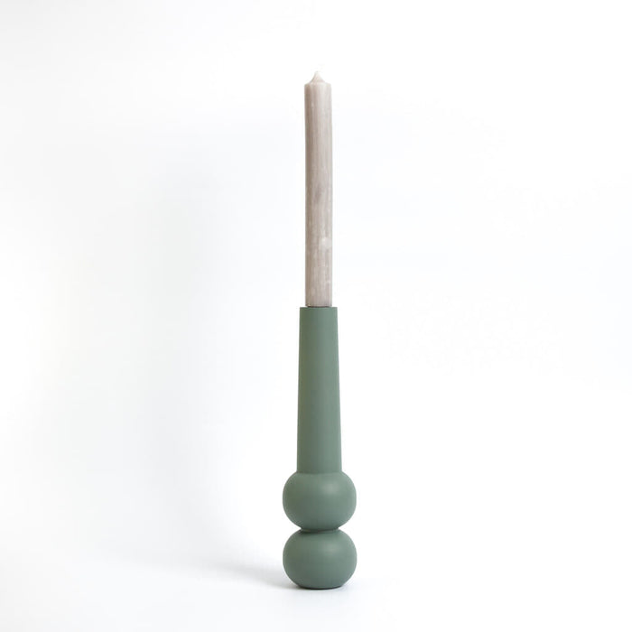 LEMON LILY Candleholder cone high - Green