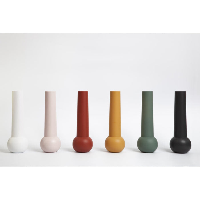 LEMON LILY Candleholder cone low - Green