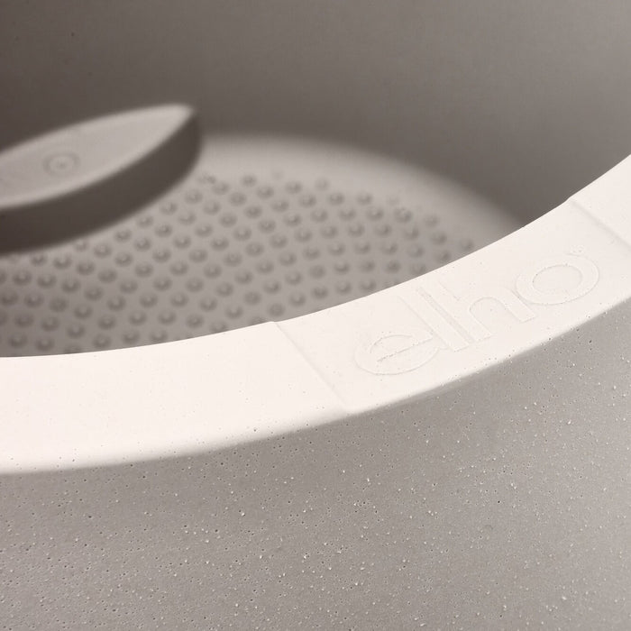 Elho June Split High 46 - Linnen wit - Ø 46 x H 53 cm - Binnen en Buiten - 100% gerecycled