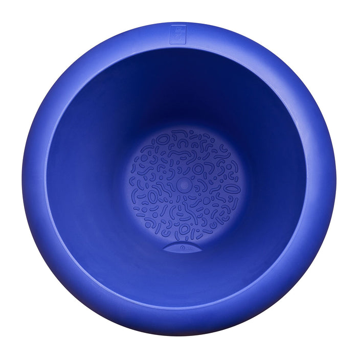 Elho Amber Roll Low 60 - Royal blue - Ø 60 x H 46 cm - Binnen en Buiten - 100% gerecycled