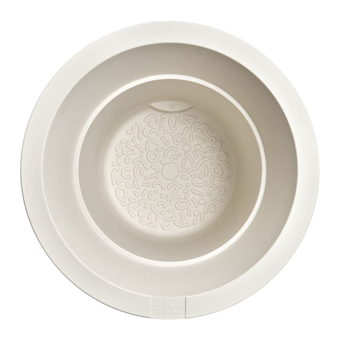 Elho Amber Grail 47 - Linnen wit - Ø 47 x H 45 cm - Binnen en Buiten - 100% gerecycled