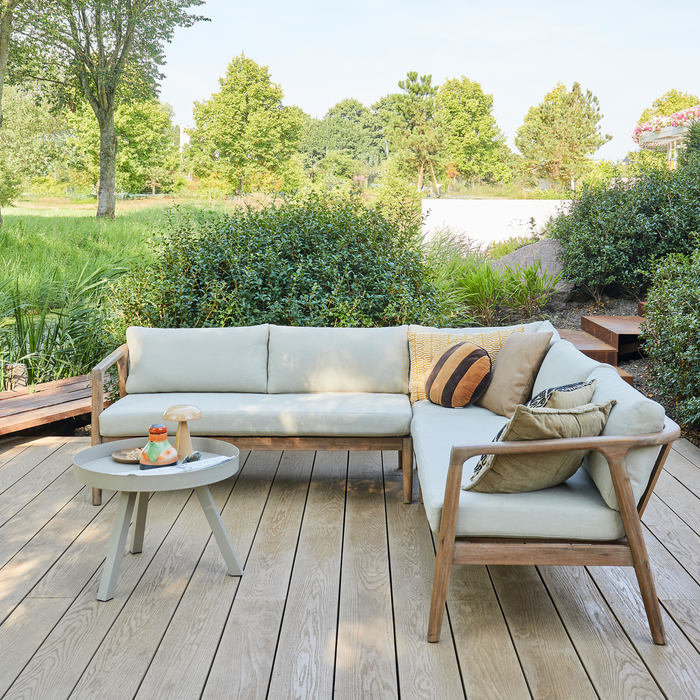 WOOOD Biam Loungeset Tuin - Acacia Hout - Naturel - 67x227x227