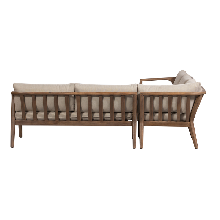 WOOOD Biam Loungeset Tuin - Acacia Hout - Naturel - 67x227x227