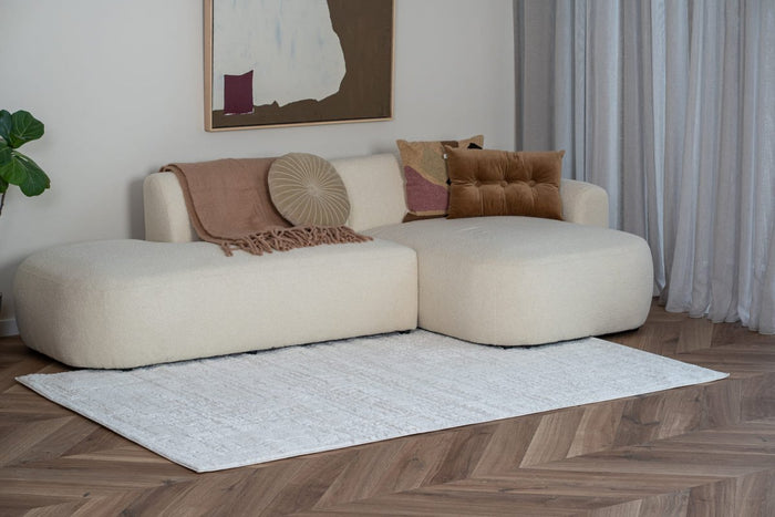 Interieur05 Scandinavisch vloerkleed Prent creme|wit - 140 x 200 cm