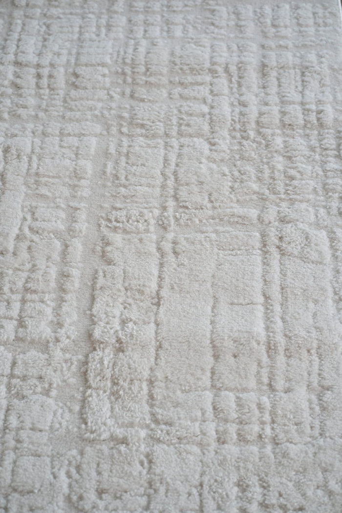 Interieur05 Scandinavisch vloerkleed Prent creme|wit - 140 x 200 cm