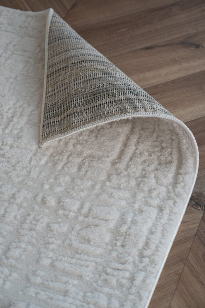 Interieur05 Scandinavisch vloerkleed Prent creme|wit - 140 x 200 cm