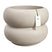 Elho Amber Roll Low 60 - Balanced beige - Ø 60 x H 46 cm - Binnen en Buiten - 100% gerecycled kunststof