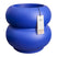 Elho Amber Roll Low 43 - Royal blue - Ø 43 x H 40 cm - Binnen en Buiten - 100% gerecycled