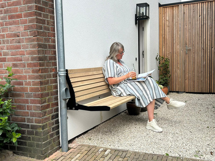 MaximaVida opklapbare gevelbank Jordaan met rugleuning 150 cm