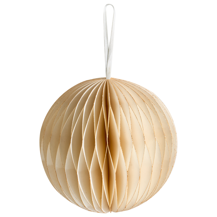 Beliani - JOLSTRA - Set van 20 kerstornamenten - Beige - Papier