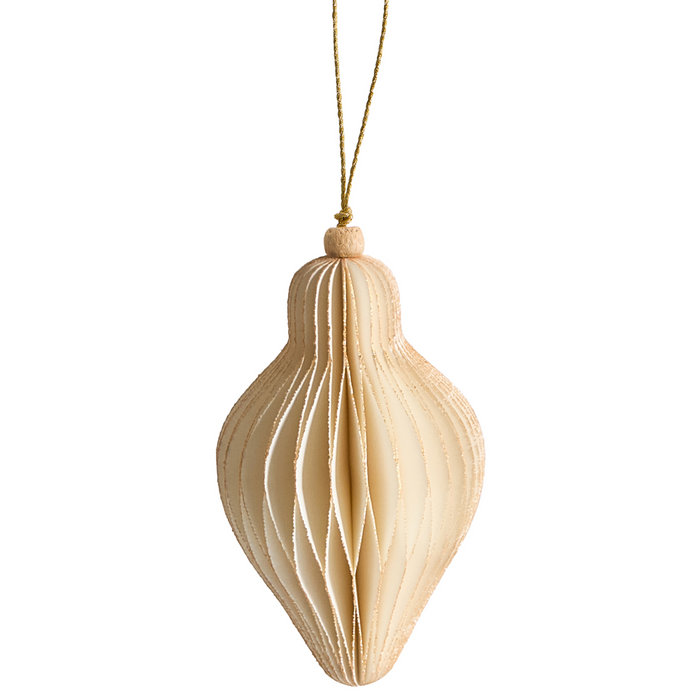 Beliani - ALTAELVA - Set van 20 kerstornamenten - Beige - Papier