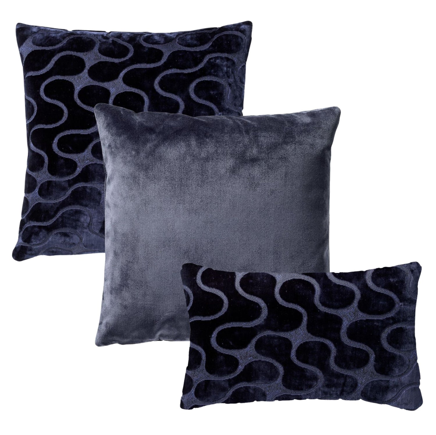 Set sierkussens 45x45 cm | Nadine Insignia Blue | Hoii
