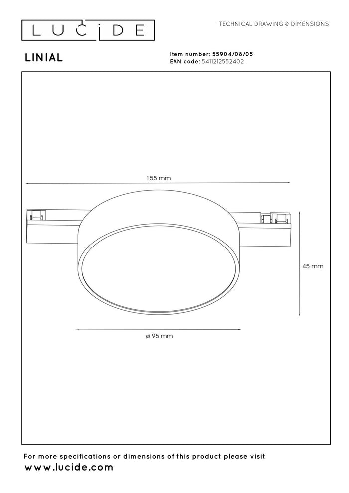 Lucide Premium LINIAL Railverlichting - Champagne kleur