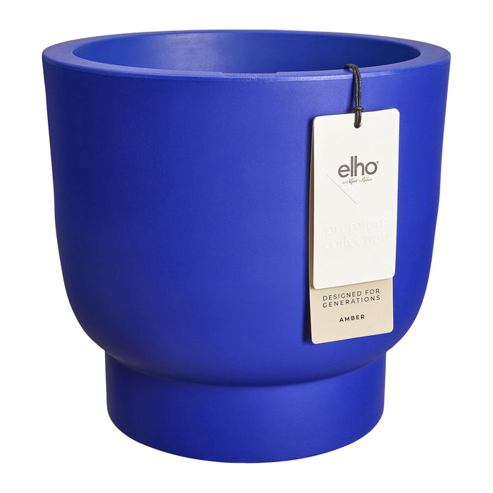 Elho Amber Grail 47 - Royal blue - Ø 47 x H 45 cm - Binnen en Buiten - 100% gerecycled
