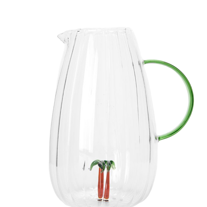 Sissy-Boy Glazen karaf met palmboom aan de binnenkant