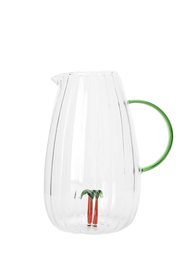Sissy-Boy Glazen karaf met palmboom aan de binnenkant