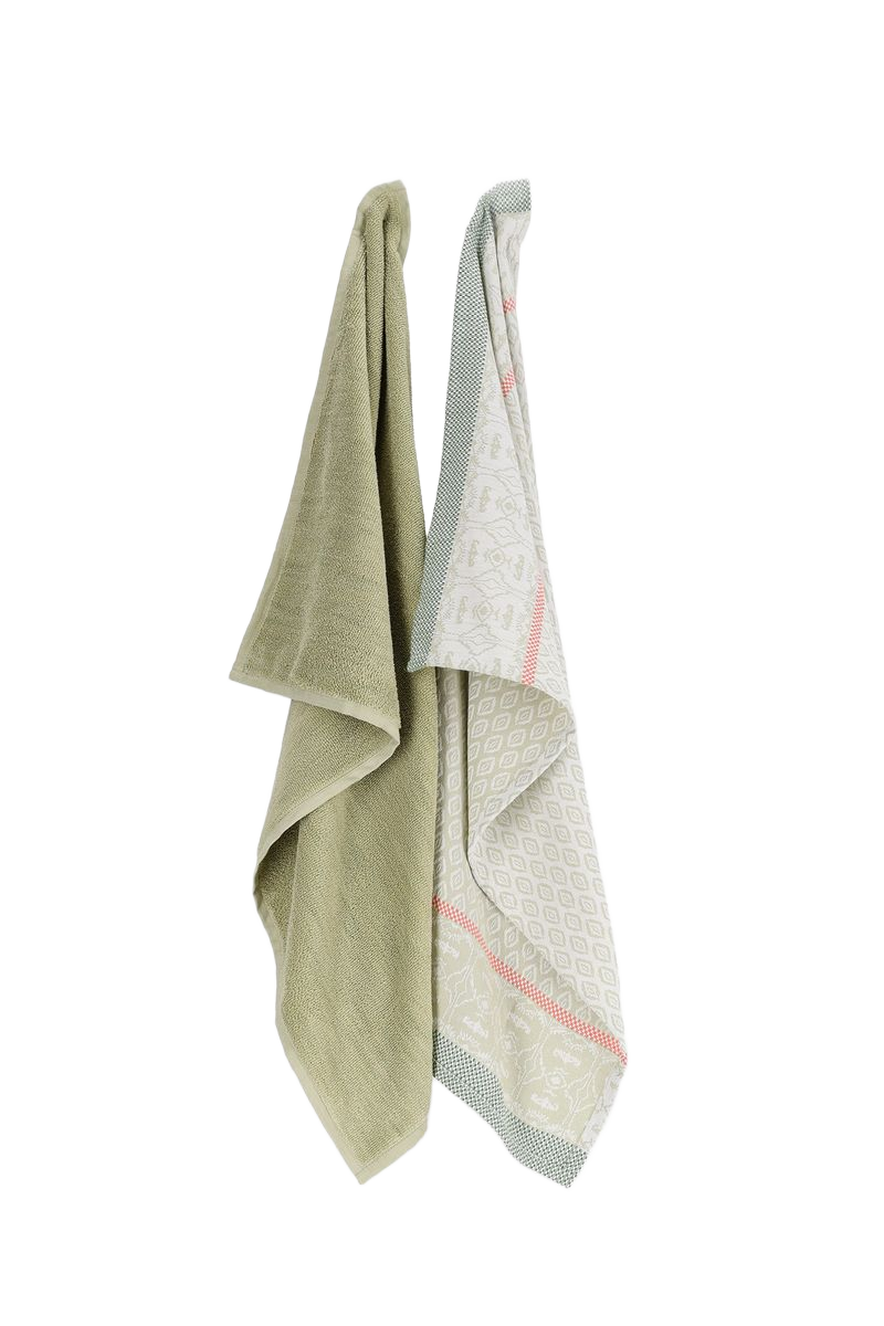 Sissy-Boy Groene handdoek en theedoek