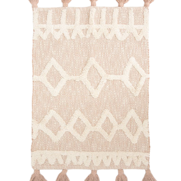 Sissy-Boy Beige badmat met geometrische figuren