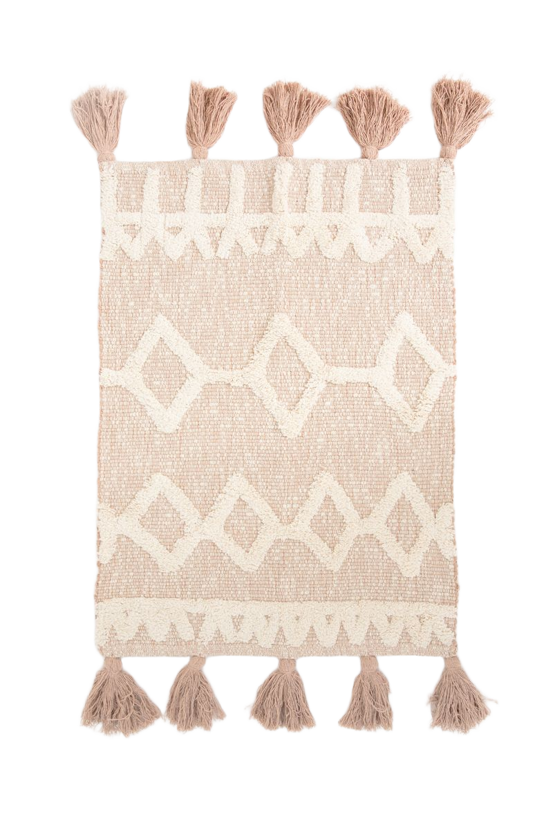 Sissy-Boy Beige badmat met geometrische figuren