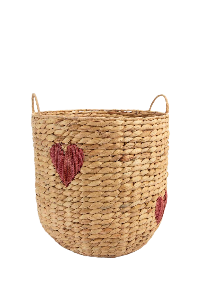 Sissy-Boy Mand van hyacinth met rode ingeweven hartjes medium