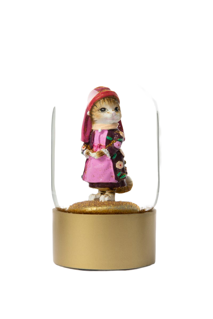 Sissy-Boy Glazen sneeuwbol met Oud Hollandse kat