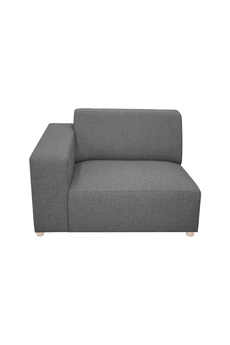 Sissy-Boy Earl 1.5-zits bank arm links Unit Antraciet